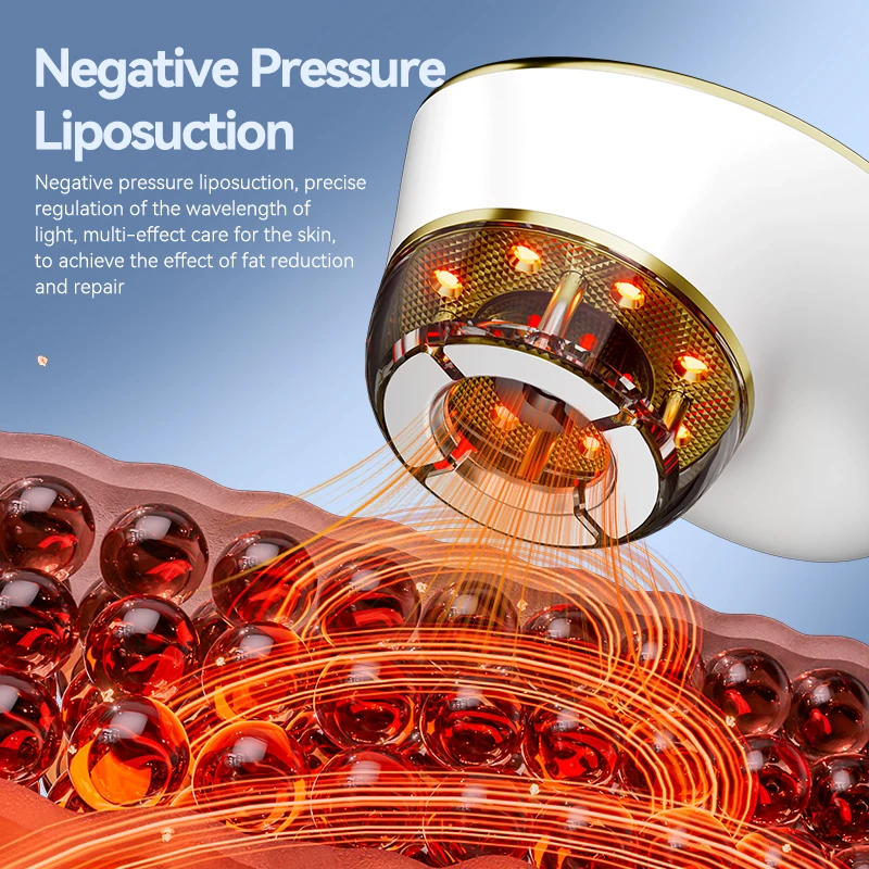 أحدث جهاز رفع الوجه فراغ الضغط السلبي العناية بالبشرة EMS مكركرنت LED العلاج بالضوء مكافحة الشيخوخة تشديد آلة #5
