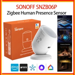 SONOFF SNZB-06P Zigbee Human Presence Sensor Smart Home Presence Detection Light Sensing Motion Sensor Works With Alexa Google