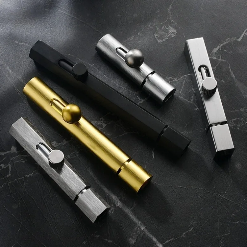 Anti-lock aluminum alloy bolt multi-specification solid thickened bolt door and window anti-theft bolt