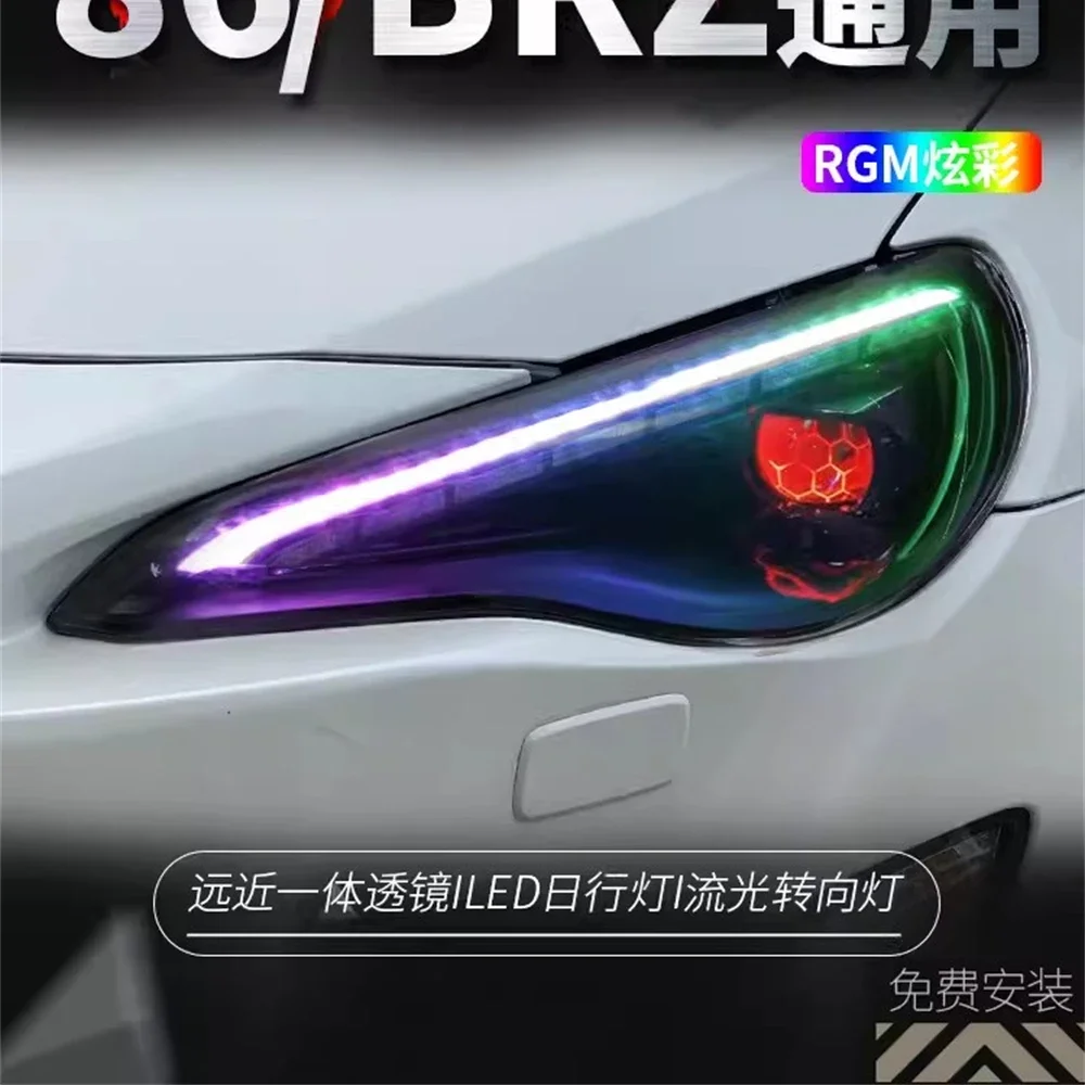 

Автомобильные светодиодные фары в сборе для Toyota GT86 Subaru BRZ DRL дневные ходовые огни указатель поворота 2 шт.