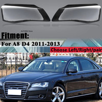 Headlight Cover For Audi A8 S8 D4 2011-2014 Transparent Lampshades Car Headlight Lens Cover Shell Front Headlamp Lamp Shell