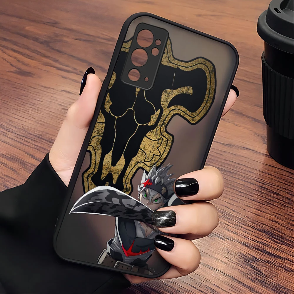 Black Clover Anime Phone Case For Samsung S24 S23 S22 S21 S20 S10 FE Note20 Note10 Plus Ultra Lite 5G Matte Transparent Cover