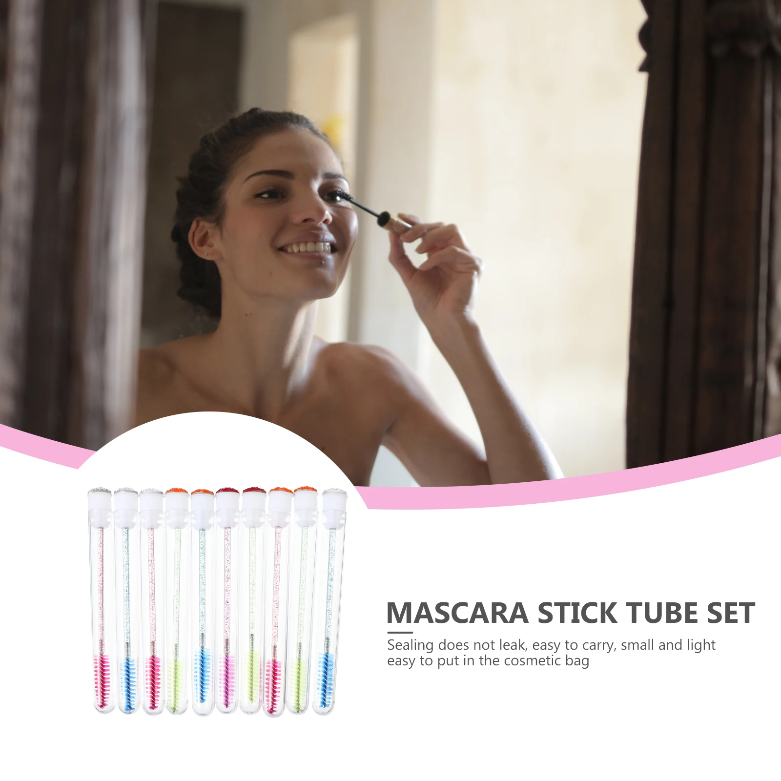 

10pcs Stick Tube Set Eyelash Brush DIY Empty Eyeliner Tube Container Refillable Tubes Empty Eyeliner Long Lasting Travel