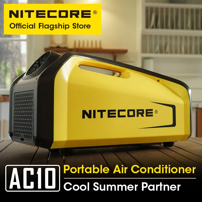 NITECORE AC10 Outdoor Air Conditioner Portable Mobile Tent Air Conditioner Compressor Refrigeration for Truck RV Outdoor Camping