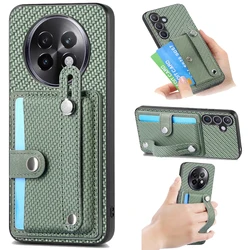 For OPPO Realme 15 16 Pro 5G Wristband Back Case Realme GT 8 7 Pro Leather Card Holder Stand Funda Realmi 12 Plus 12X 13 Cover