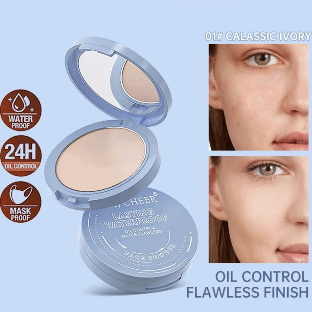 

Long-lasting Setting Powder Cream Waterproof Matte Oil-control Pressed Powder Brightening Oil Control Brightening Face Powder