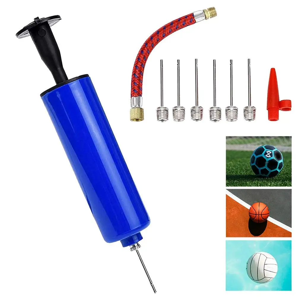 Flexible Hose Ball Pump Hand Pump Inflator Portable Basketball Pump Football Inflating with Pump Volleyball Hose Push Air