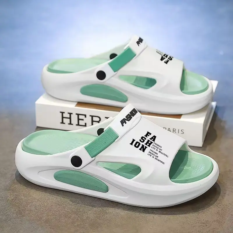 

Мужские универсальные пляжные сандалии-шлепанцы, летние, новые, с толстой подошвой, водонепроницаемые, нескользящие, для активного отдыха, повседневные, спортивные