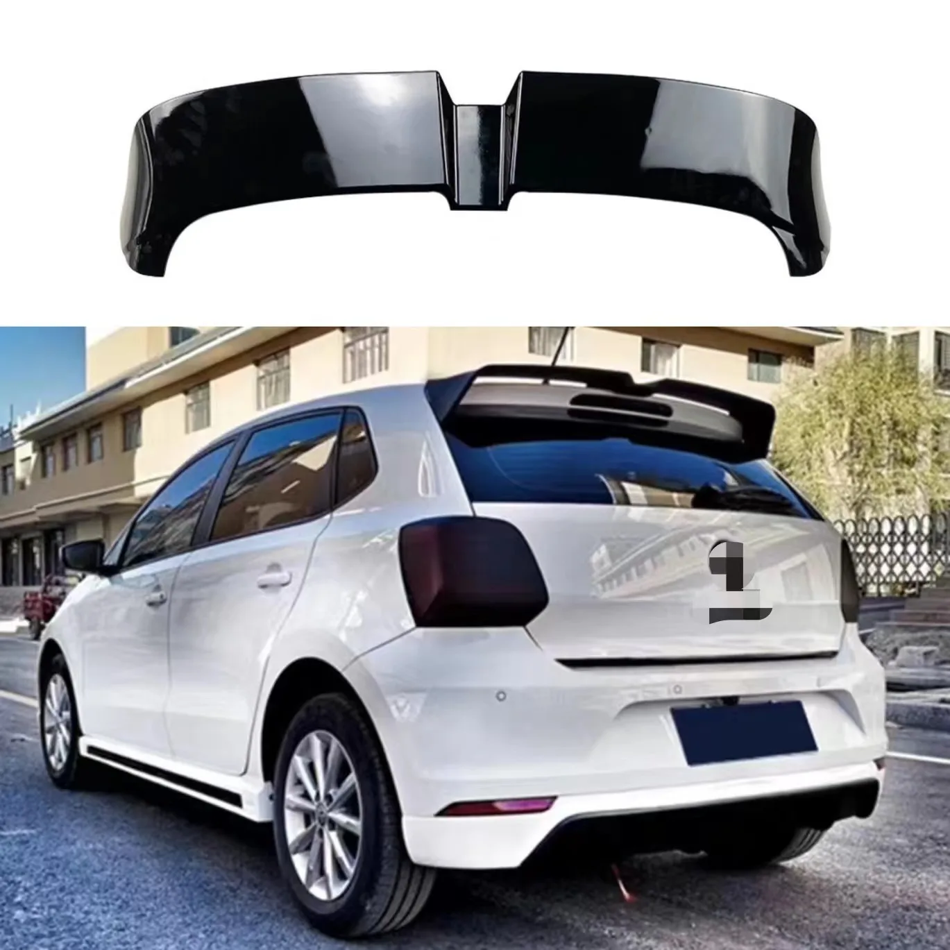 

Hot Design for VW Volkswagen POLO 6R Spoiler 2011 To 2017 High Quality ABS Spoiler By Carbon Fiber Black DIY Paint Polo Spoiler