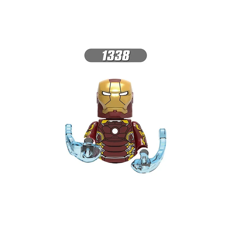 Juguetes calientes nuevos vengadores de Marvel Iron Man figuras de acción bloques de construcción para niños montar regalo de fiesta juguetes de ladrillo