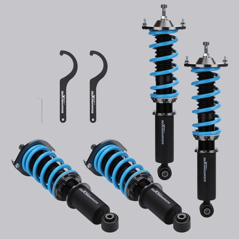 24 Levels Coilover Damping Adjustable For Mazda Miata NA Convertible 89-97 Shocks Springs Kit  Top Mount Front Rear