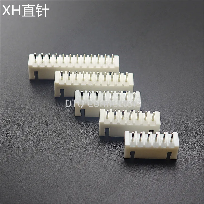 50pcs XH2.54mm 2/3/4/5/6/7/8/9/10/11/12/13/14/15/16pin JST Connector plug Male, Female, Crimps