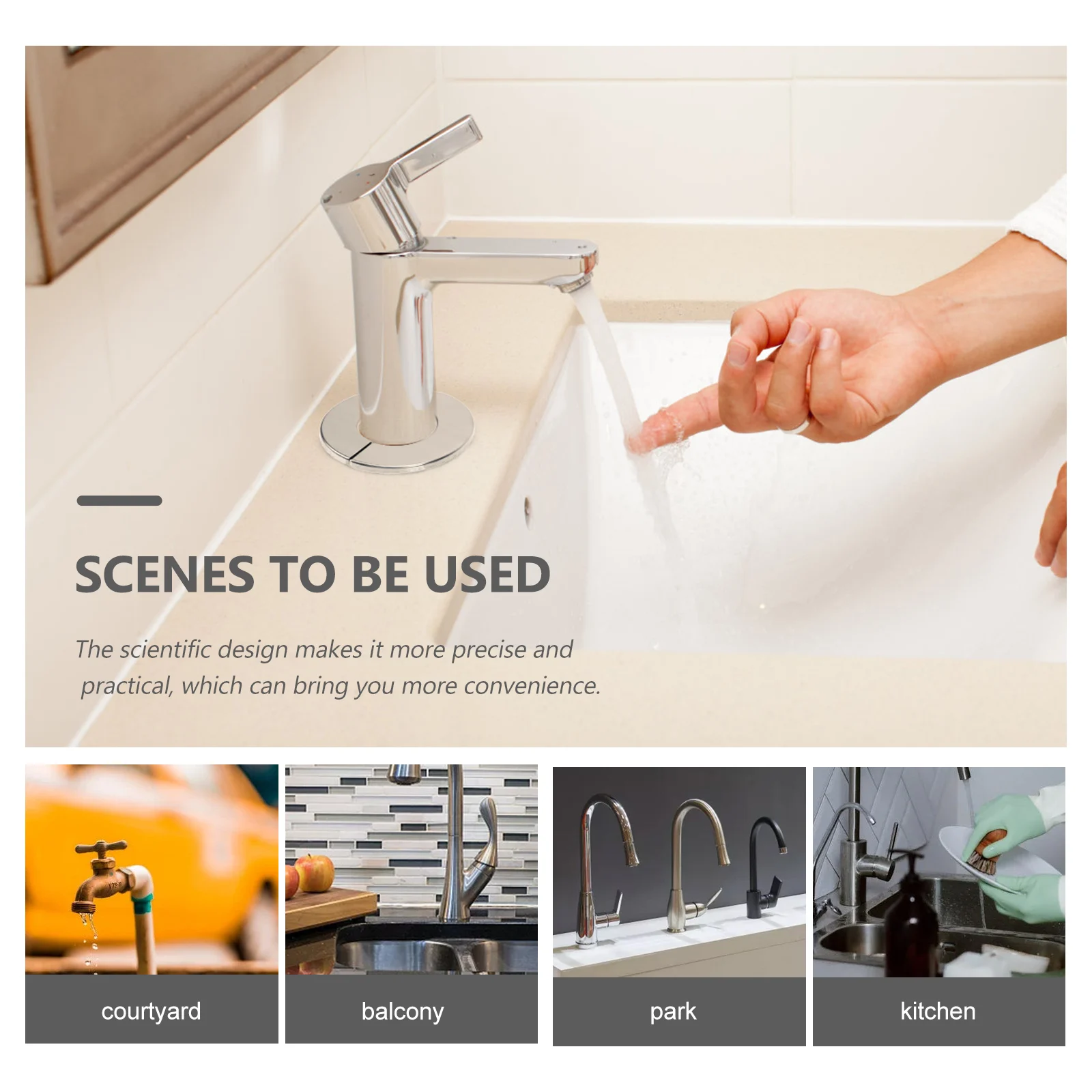 

Stainless Steel Decorative Cover Flange Pipe Wall Split Plumbing Faucet Escutcheon Durable Easy Install Fit Water Gas for Home