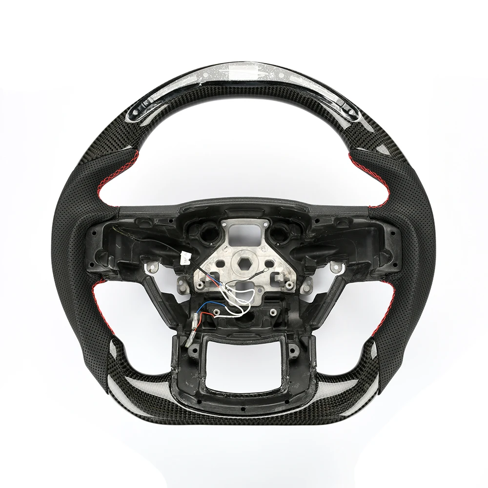 

Custom LED F150 Steering Wheel Leather Carbon Fiber Sports Steering Wheel
