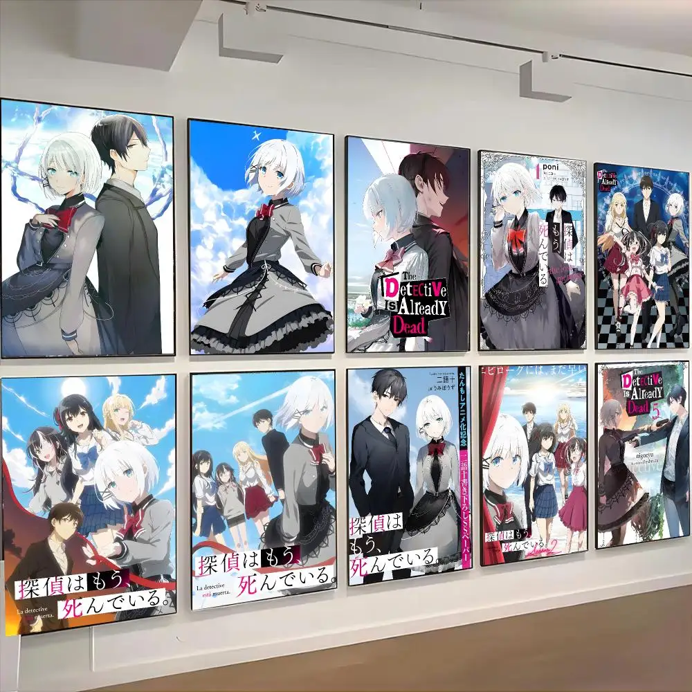 The Detective Is Already Dead Anime Mystery Poster Living Room Bedroom Party Bar Decor Moisture-proof Art Wall Painting