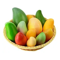 Mango simulation props fake green and yellow big mango kids toys mall decoration model cabinet furnishings photography props