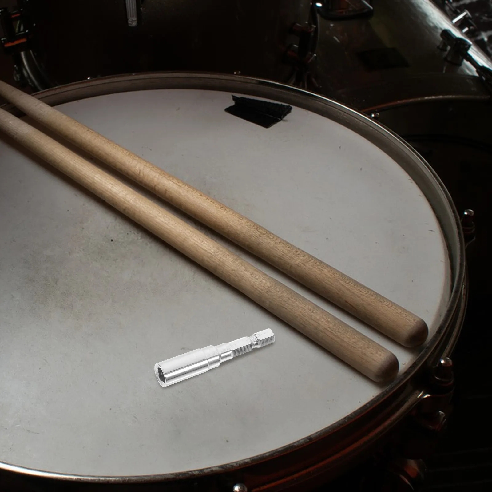 Llave de Afinación de Percusión Universal con Broca Metálica para Tambor, Herramienta Accesoria para Afinación de Percusión