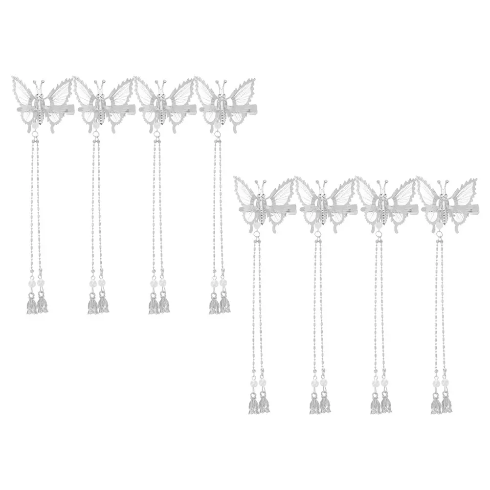 

8pcs Butterfly Hair Clips Elegant Metal Butterfly Hair Clip Women Hairpins Fluttering Side Claw for Women Hairstyle