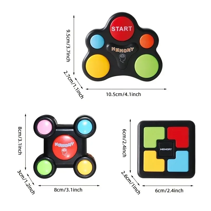 หน่วยความจําเด็กเกม LED Light เสียง Multi-Person Interactive ของเล่นการฝึกอบรมการประสานมือและตาเกมเครื่อง