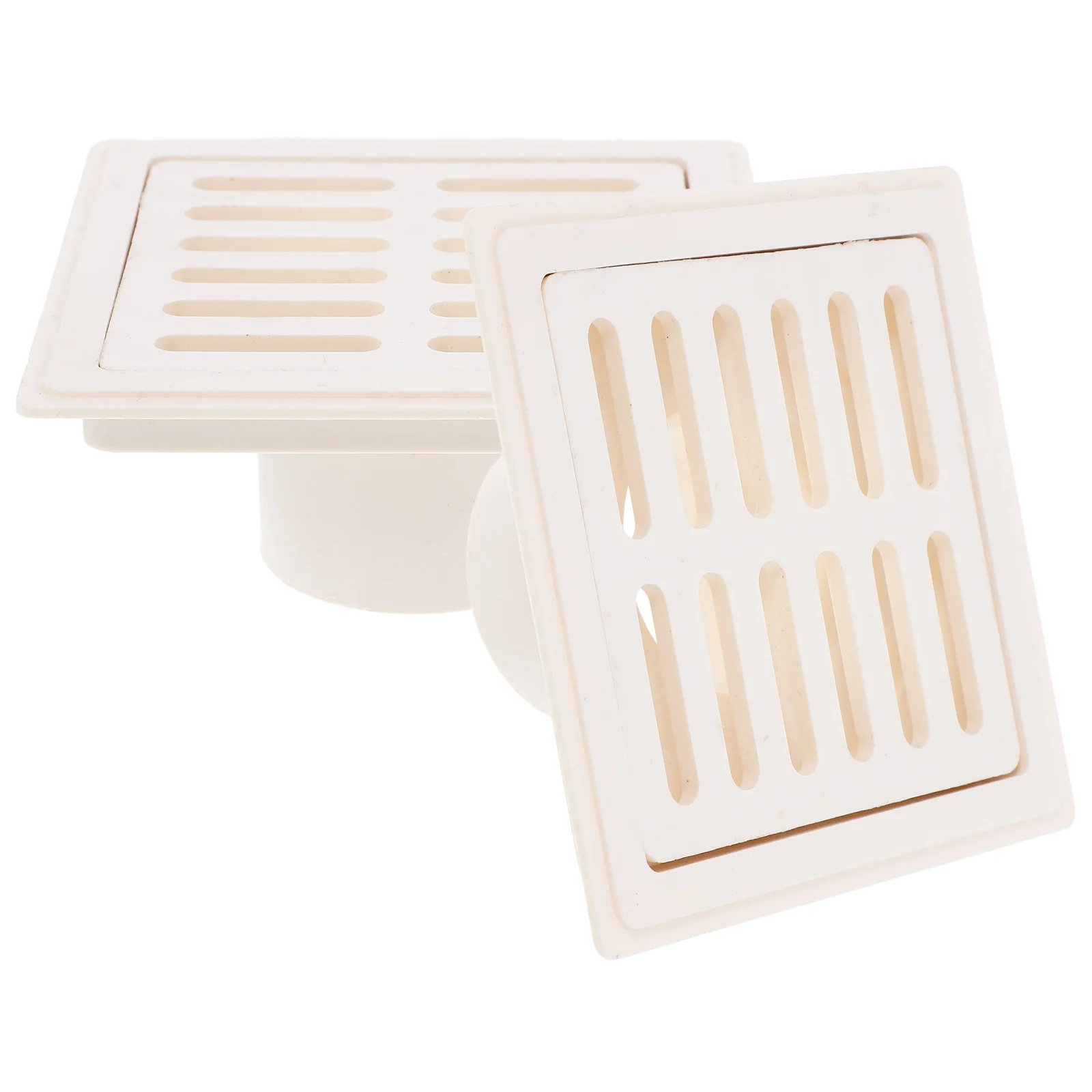 2 Pcs Replacement Floor Drain Strainer Kit Pipe Insert Cover Part Convenient Tub Beige