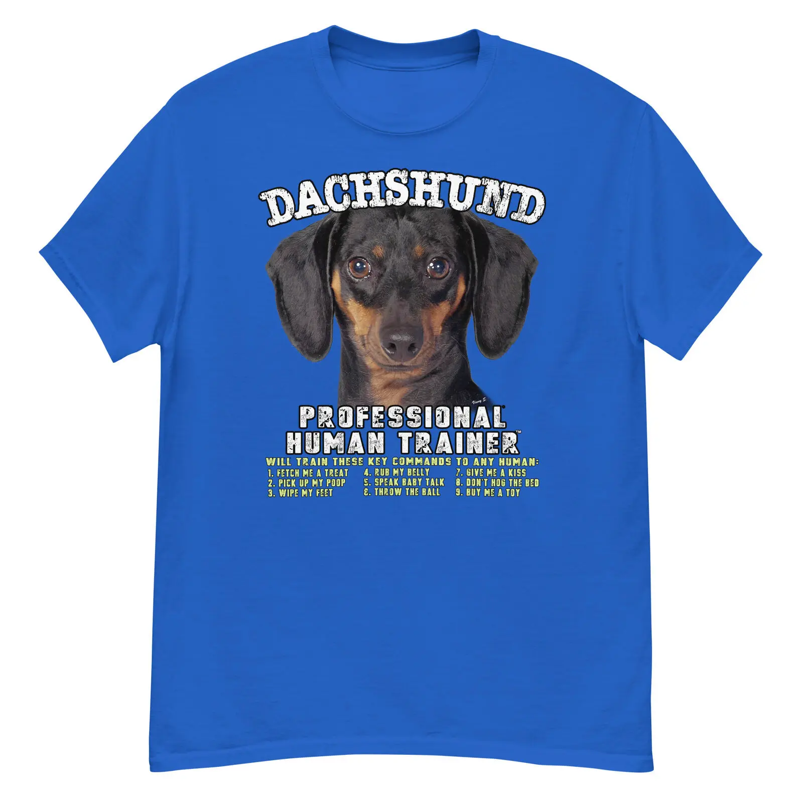 Dachshund Black Tan Professional Human Trainer T Shirt