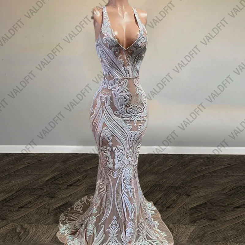 Customized Long Elegant Lace Mermaid Prom Dresses for Black girls Robe de Soiree Party Dresses Vestidos De graduacion