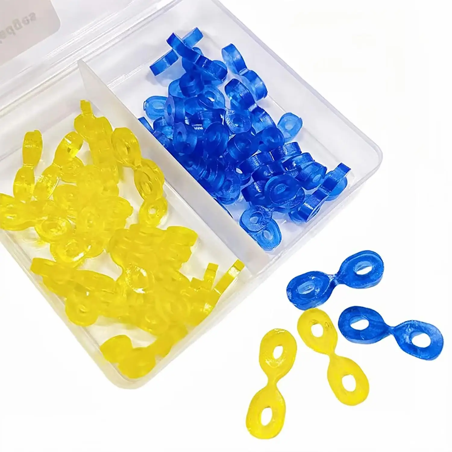 40/20 pcs dental elastic clasp, rubber fixed clasp, 2.0/ 2.5 MM composite dental separator tool