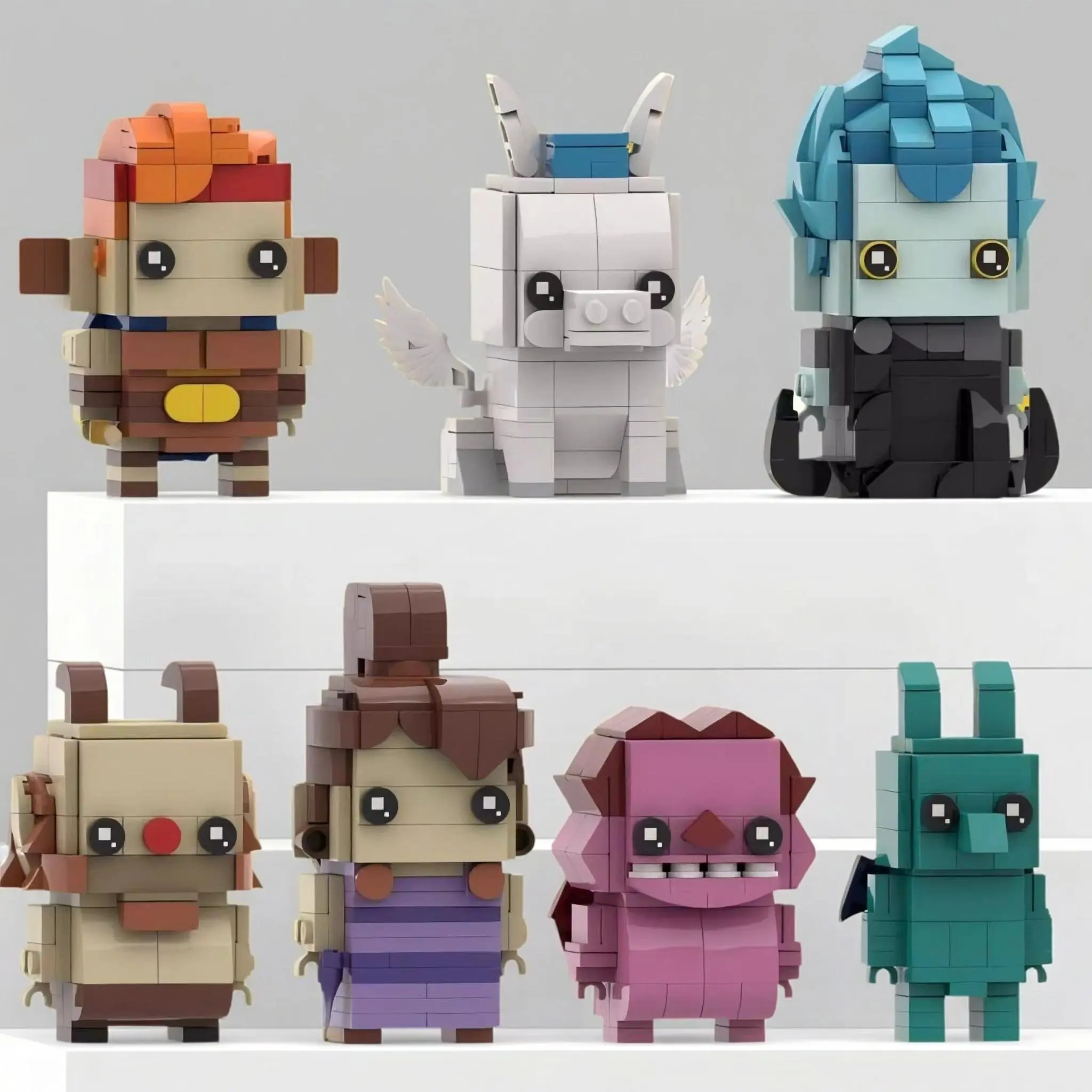 Klassische Film-Actionfiguren MOC Baustein-Set Megala Philos BricksHeadz Modell DIY Kinder-Puzzle Montage-Spielzeug Geburtstagsgeschenke – Detail 1