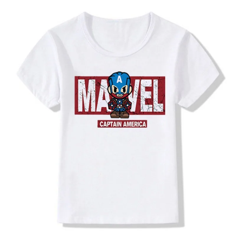 Marvel Hero Spider Man Pattern Printed Children's T-shirt Tr