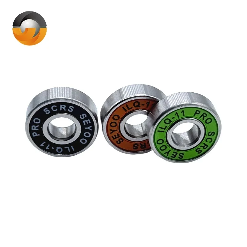 8 قطعة 608 RS تحمل ILQ-11 8x22x7 الأخضر Longboard سرعة مضمنة عجلة تزلج تحمل سكيت سكوتر السلس سكيت سكوتر تحمل