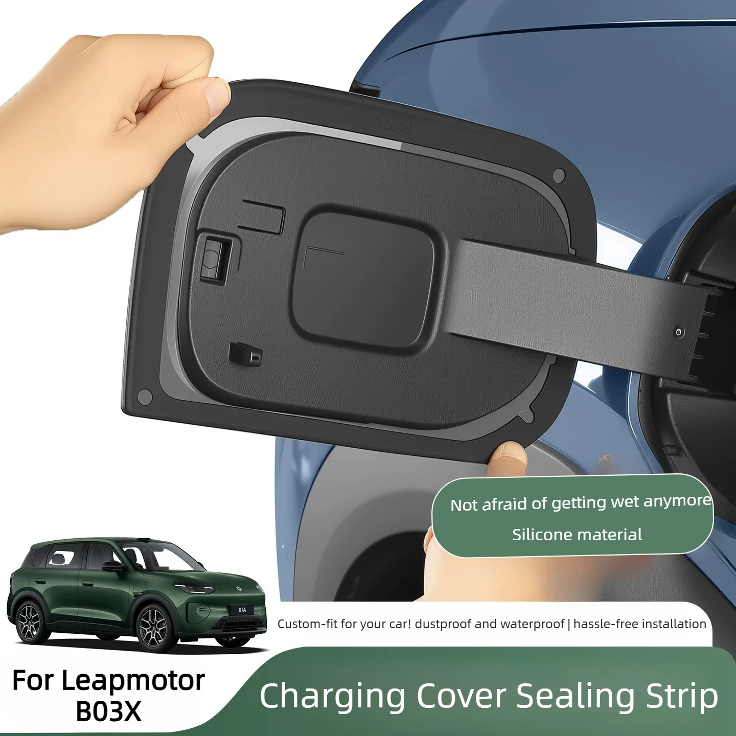 For Leapmotor B03X A10 Car Charging Port Sealing Ring Charging Rainproof Waterproof Protection Seal Strip Dedicated Accessories