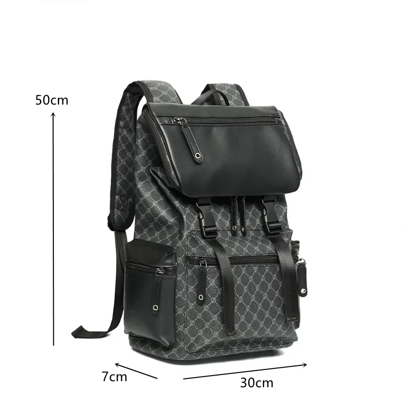 Vintage Floral Men\'s Backpack Large-capacity Travel Backpack Men Women Brand Design School Bag 15.5 inch Laptop Bag Male Backbag