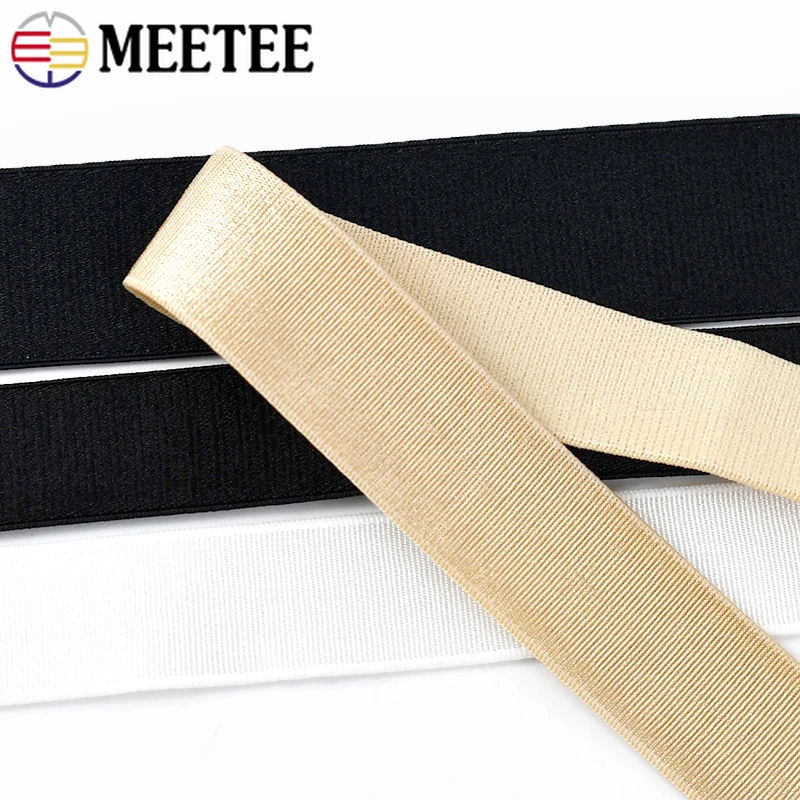 10Meters 6-30mm Nylon Elastic Band for Bra Underwear Strap Runbber Tape Pants Stretch Webbing Bands DIY Sewing Accessories