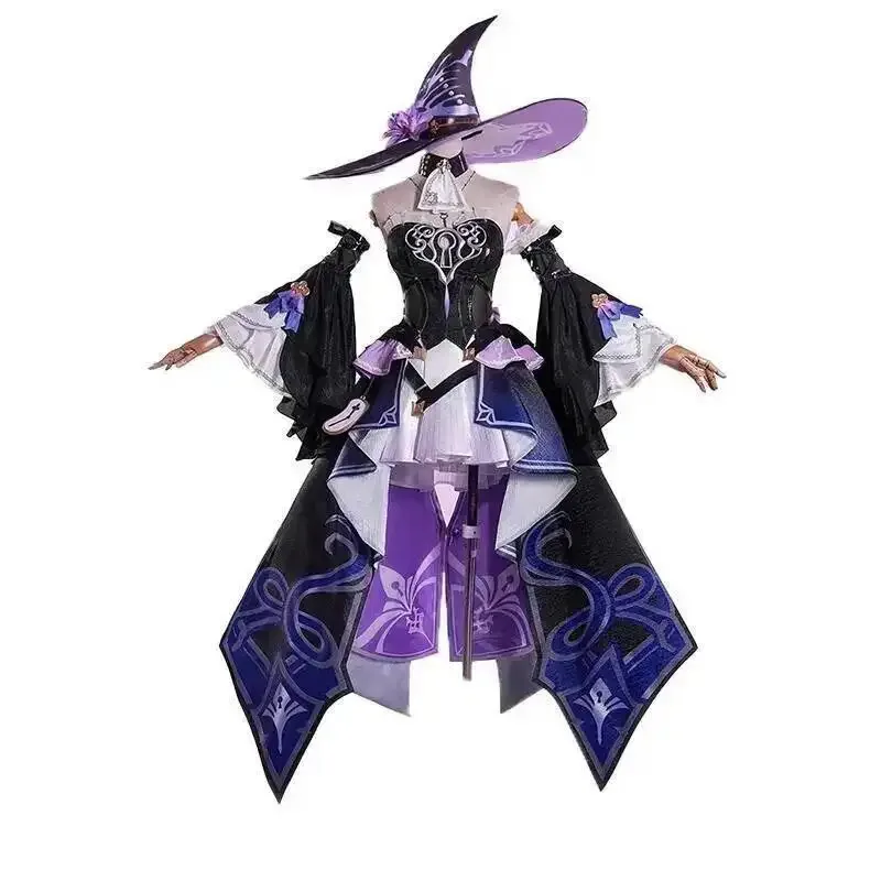 Aa124LQHerta disfraz de Cosplay juego Honkai Star Rail peluca vestido sombrero uniforme sombreros mujeres hombres Halloween carnaval zapatos de juego de rol