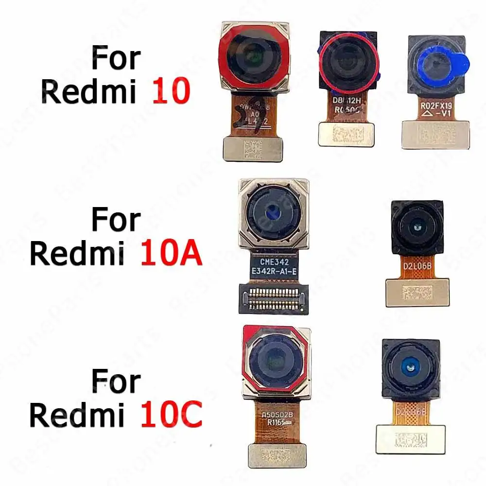 Back Rear Camera For Xiaomi Redmi 10 10A 10C Prime 2022 Backside Camera Module Replacement Parts