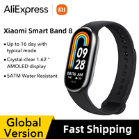 Global Version Xiaomi mi Band 8 Smart band Bracelets 1.62'' AMOLED Display Blood Oxygen Heart Rate Monitoring 150+ Sport Modes
