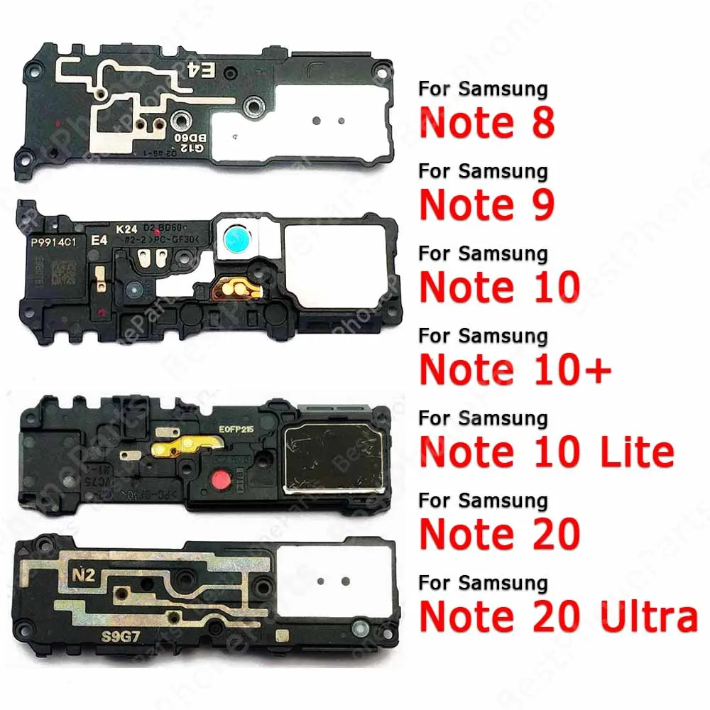 For Samsung Galaxy Note 10 Plus Lite 20 Ultra 8 9 4G 5G Loudspeaker Sound Module Buzzer Ringer Loud Speaker Spare Parts