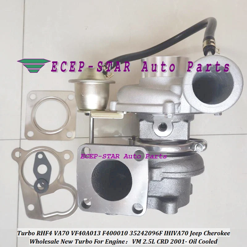 

ww RHF4 VA70 VF40A013 F400010 35242096F IHIVA70 Turbo Turbine Turbocharger For Jeep Cherokee 2001- Engine VM 2.5L CRD Oil Cooled
