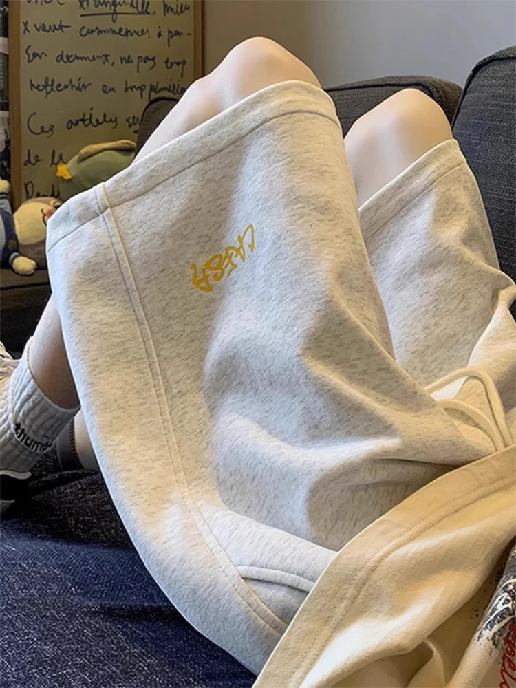 

Aymelon American Retro Heavyweight Men's orts Summer Casual Loose Large Size High Street Sports Five-Quarter Pants