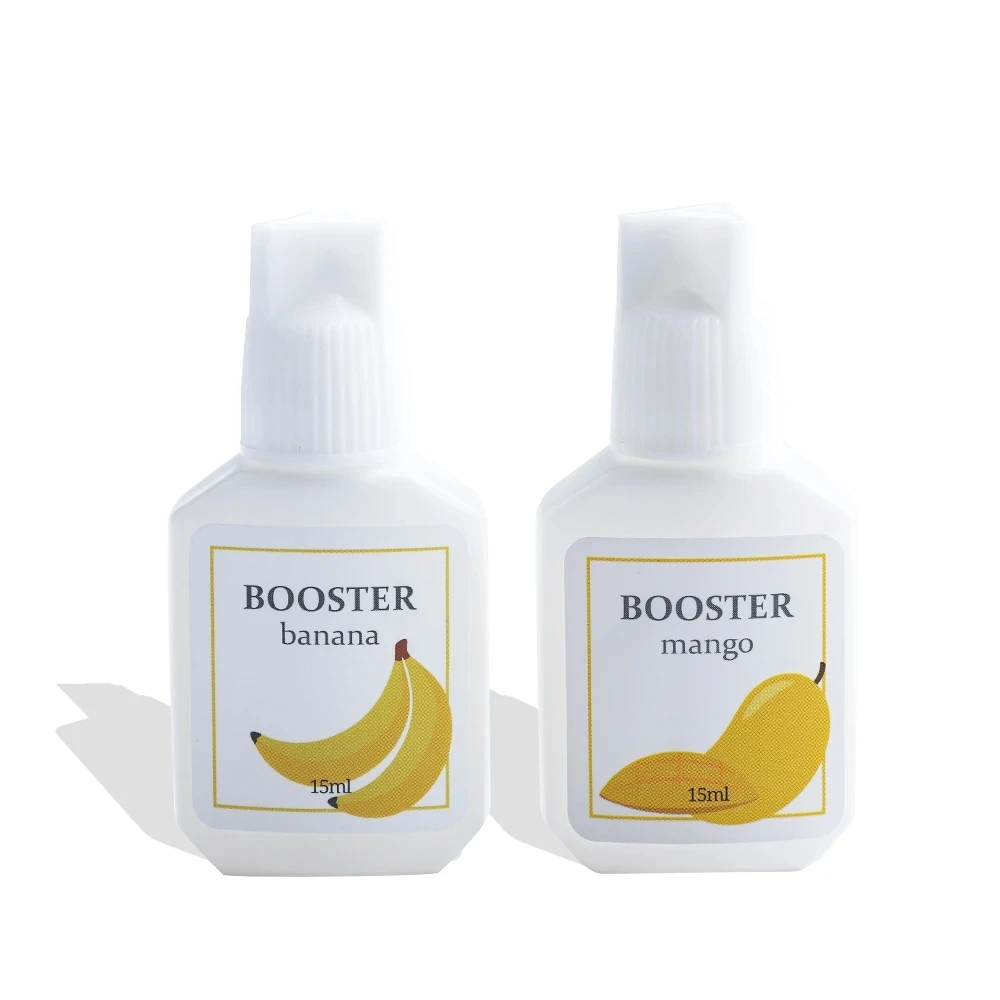 15ml Original Sky Booster Mango/Banana Eyelash Glue Super Bonder Lash Glue Primer Clear Scented Accelerated Dry Made in Korea