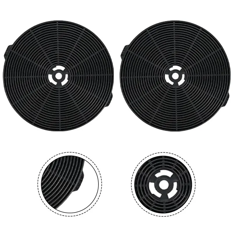 2 Buah 175*24Mm/ 139*26Mm/ 198*30Mm Filter Karbon Aktif Aksesori Tudung Dapur Filter Peralatan Dapur Gadget Dapur