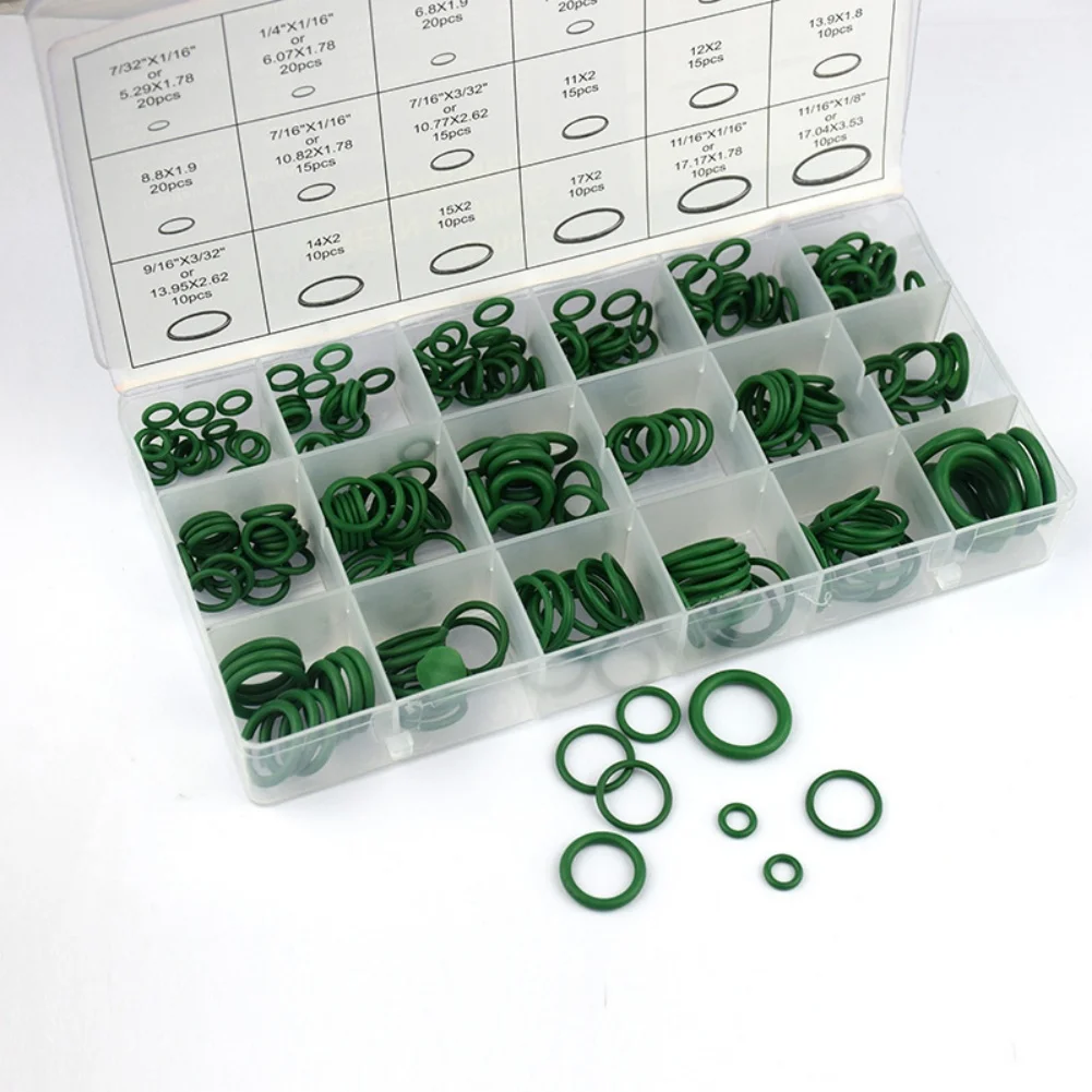 Car Climate Control Repair Kit 510 Parts O Ring Seals Valve Cores Dust For Air Conditioning Compressor Gasket Replacement