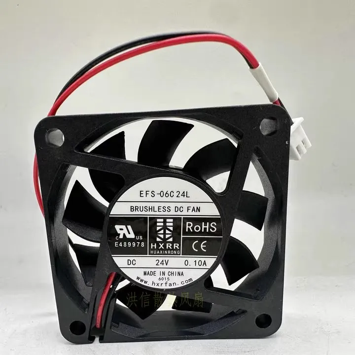 

Free shipping original EFS-06C24L DC24V 0.10A 6CM 60 * 15MM inverter cooling fan