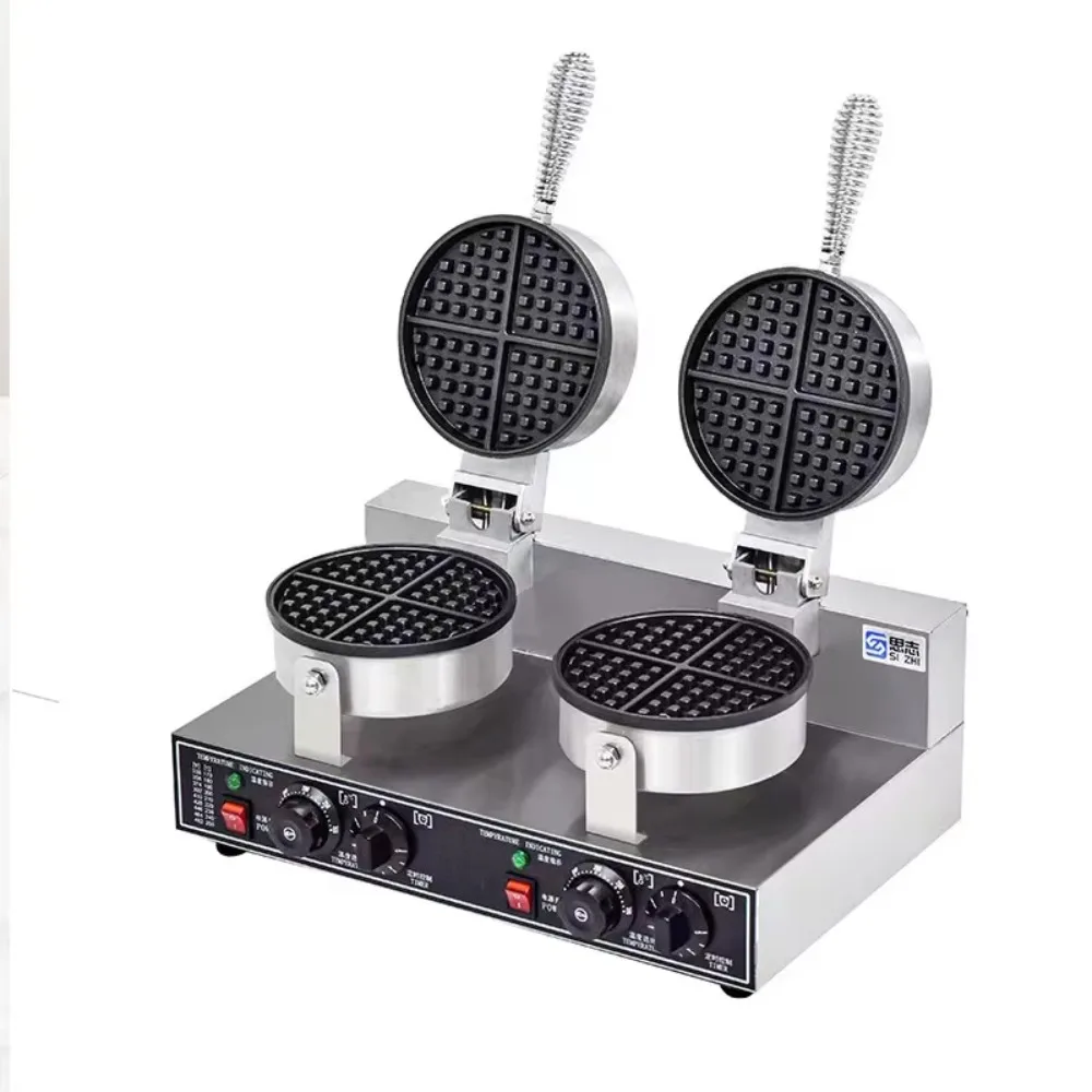 Kitchen Equipment Double Commercial Electric Waffle Making Maker Machine Waffle Baker Factory With CE