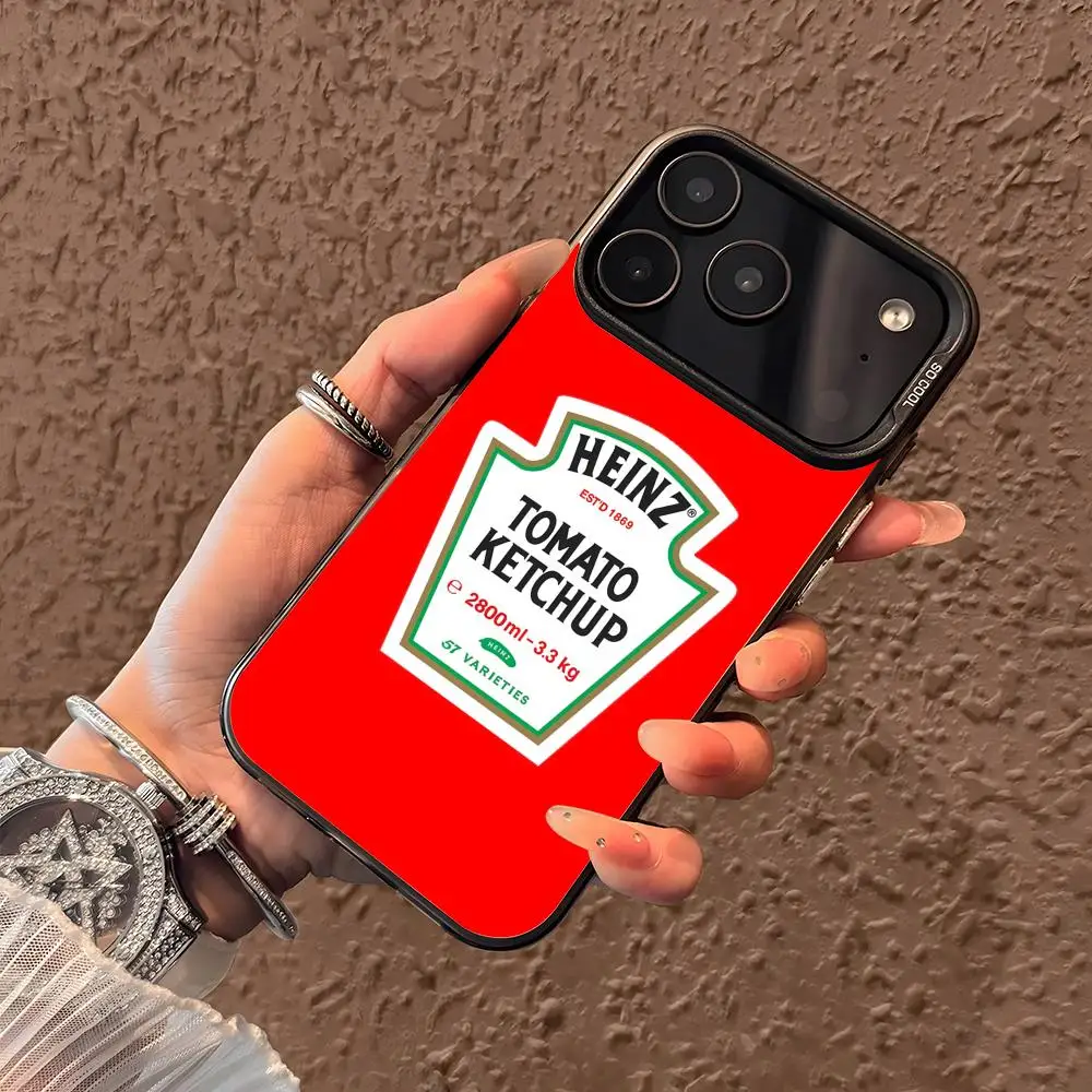 Heinz Tomate k-ketchup Funda de teléfono para iPhone 17 16 15 14 13 12 11 Pro Max Air Matte Laser Aurora Funda a prueba de golpes