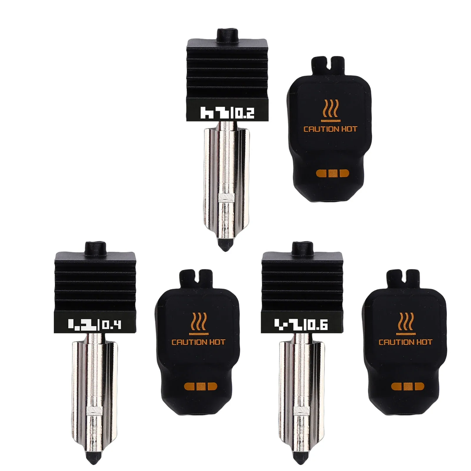 

Hotend Set Replacement for Bambu Lab P2S H2D H2S H2C 3D Printer 0.2mm 0.4mm 0.6mm 0.8mm Nozzle Hotend and Silicone Cover Set