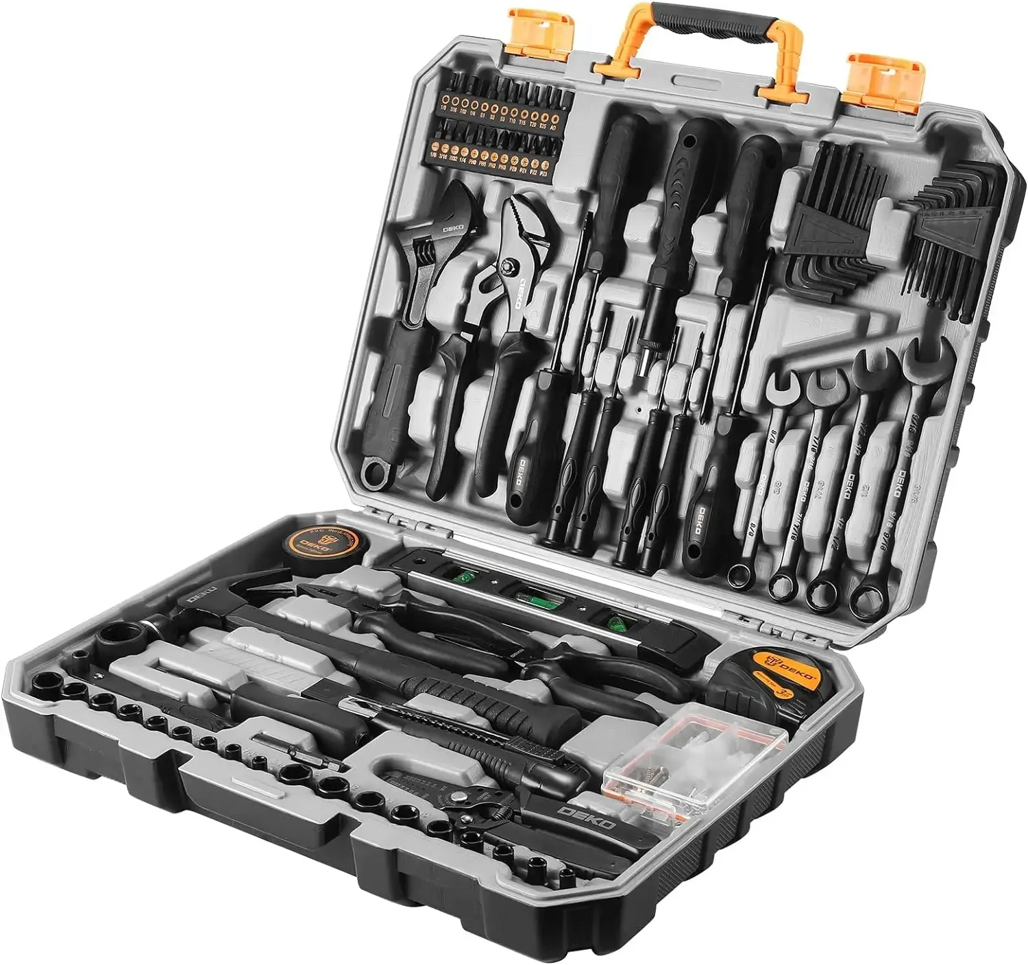 

DEKO DKMT178 Household with Drill Wrench Socket Basic Hand Tools Sets for Men Car Repair Mechanic Tool Kit Set Automotive