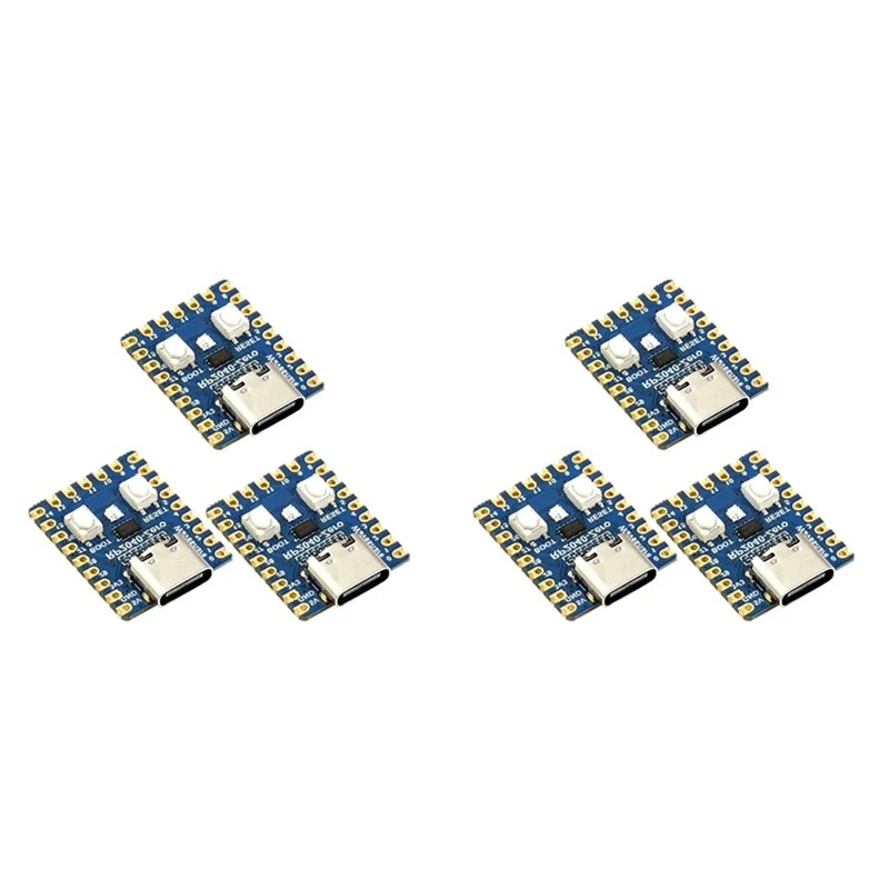 ~【On Sale】RP2040-Zero Microcontroller Development Board For Raspberry Pi RP2040 Dual-Core Cortex M0+ Processor 2MB Flash 6Pcs