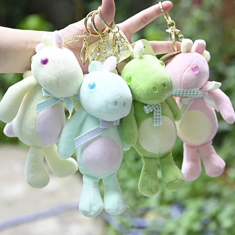 fashione new Cute delicate New fragrance cartoon horse beautiful eyes plush keychain pendant sweet  couple doll birthday gift