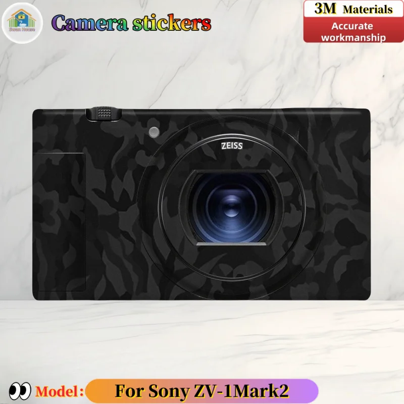 

ZV1 For Sony ZV-1 Camera lens sticker, DIY skin, Precision tailoring wear-resistant protective film